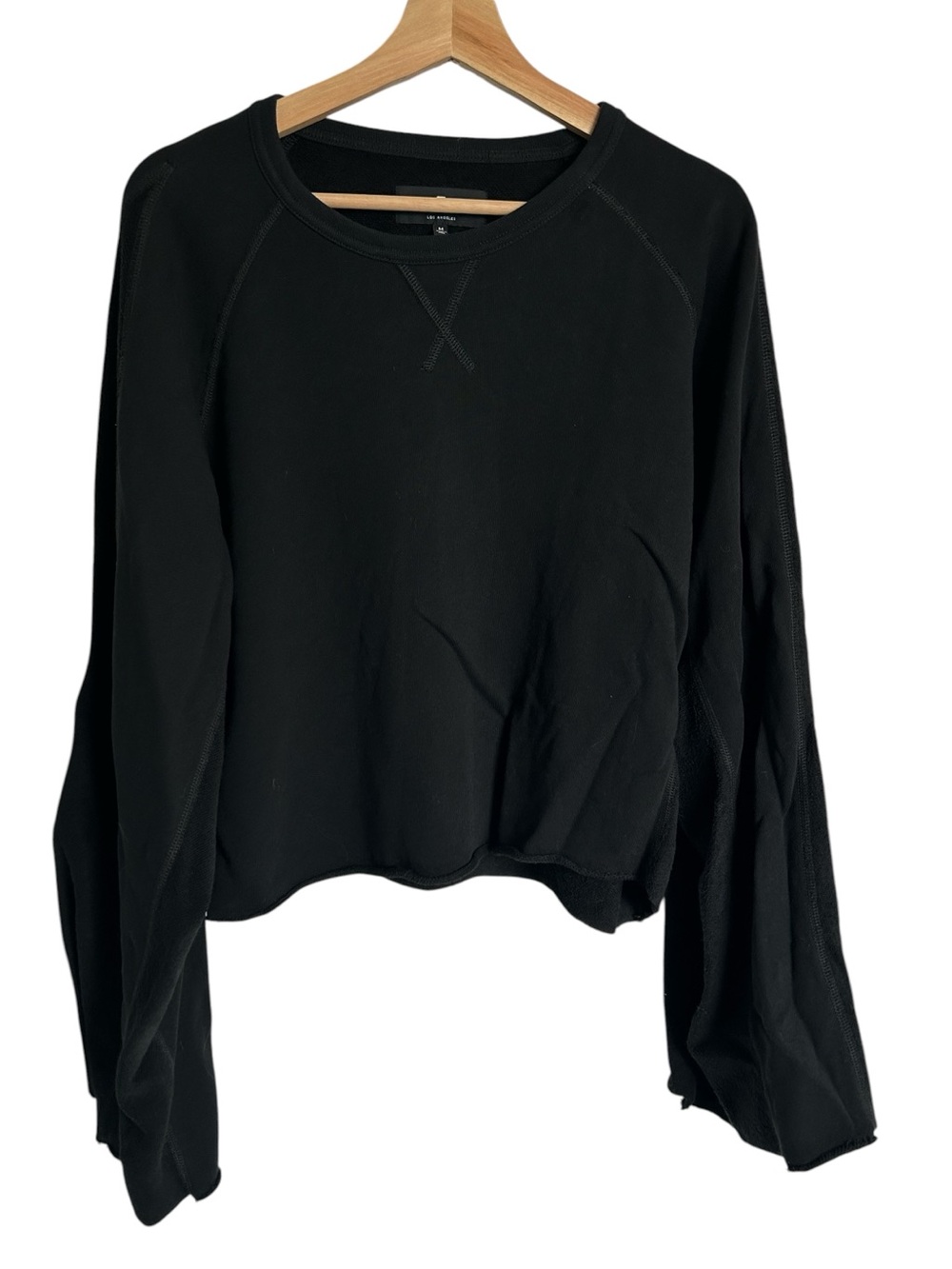 7 for All Mankind Flare Sleeve Crop Sweatshirt - medium - Picture 6 of 14